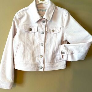 Cat & Jack- Girls White Denim Jacket